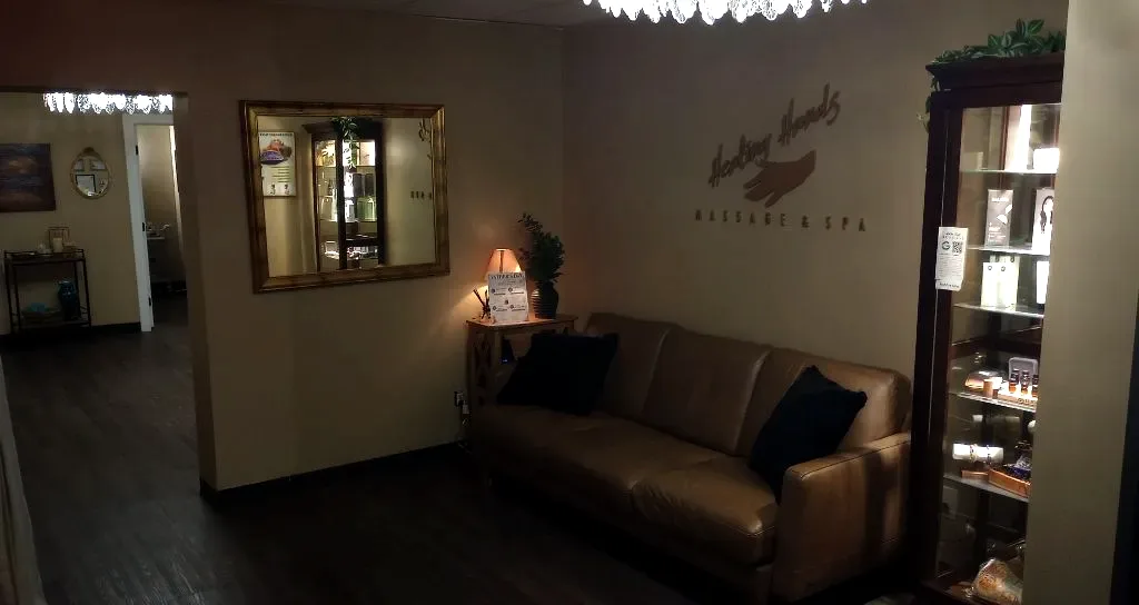 Reception area at Healing Hands Massage & Spa Clearwater